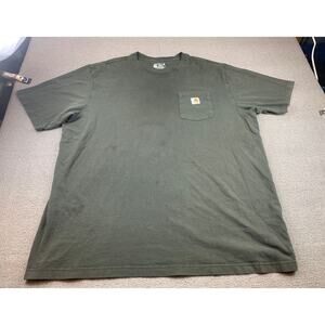 Carhartt Men's 2XL Olive Green Pocket T-Shirt